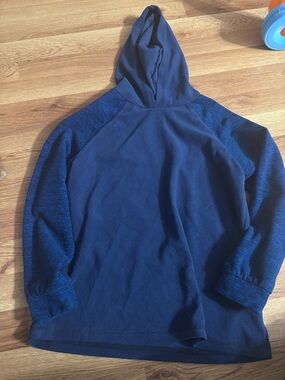 Boys Navy Hooded Pullover Sweatshirt